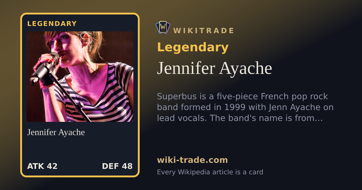 Jennifer Ayache — Legendary card