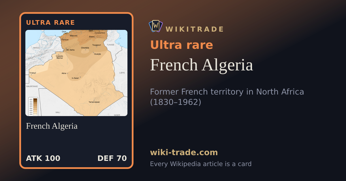 French Algeria — Ultra rare card
