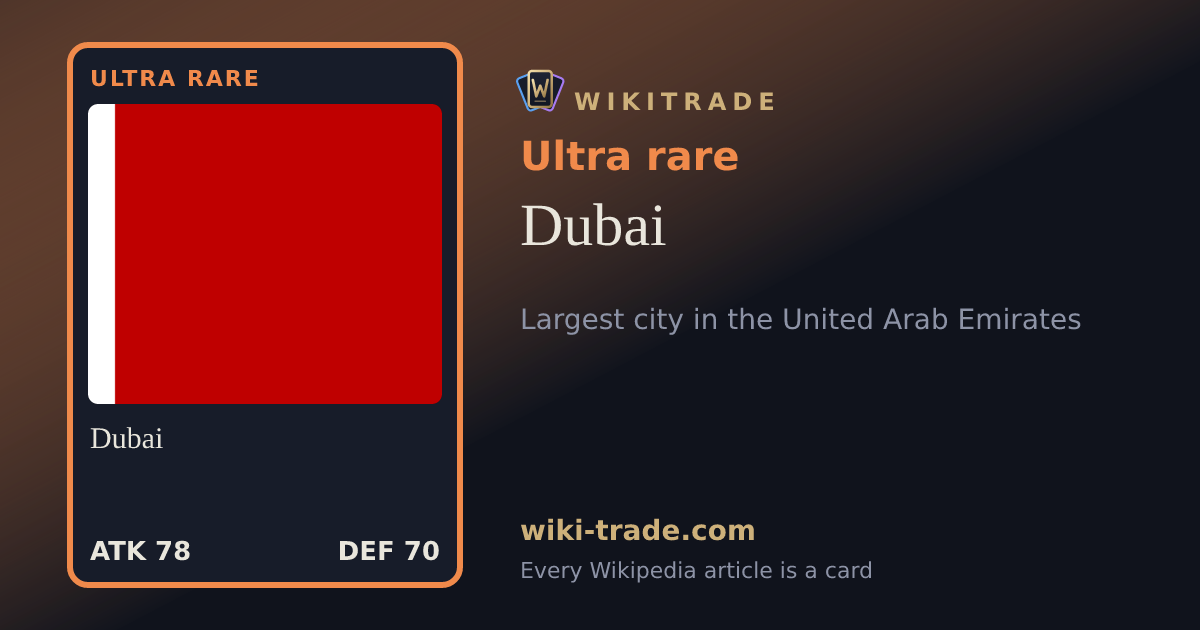 Dubai — Ultra rare card