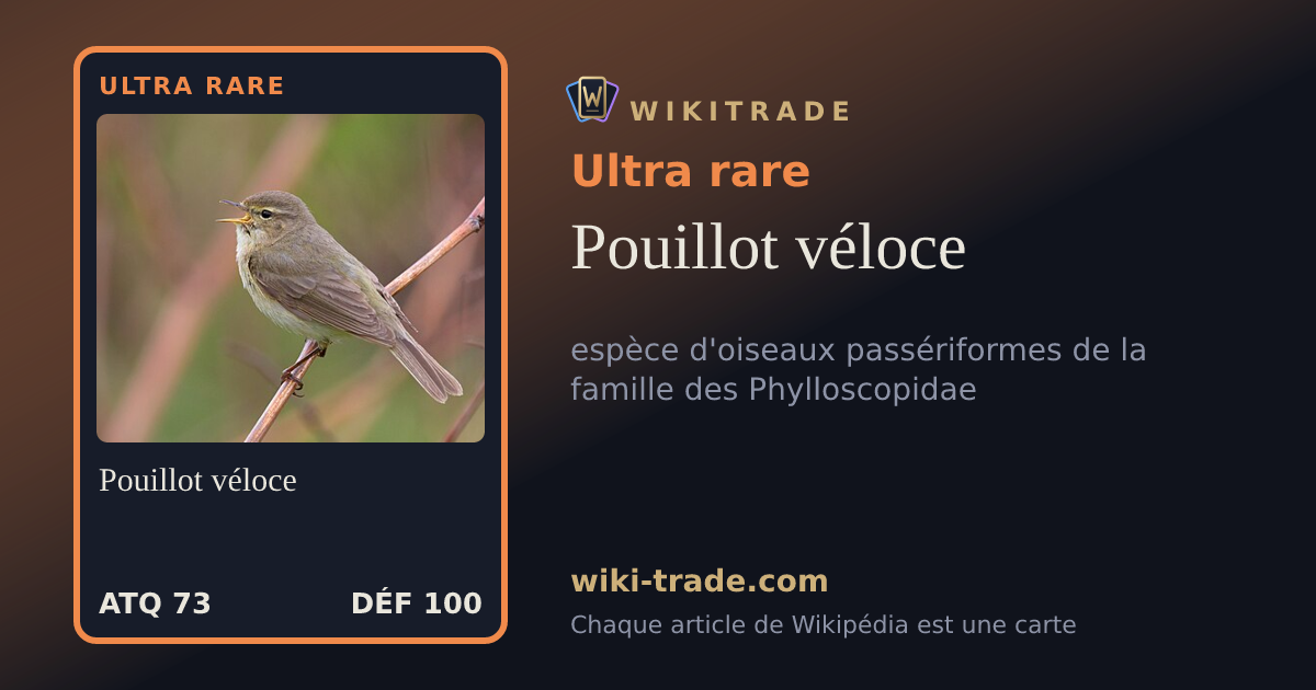 Pouillot véloce — carte Ultra rare