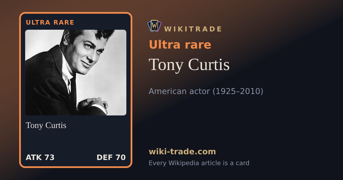 Tony Curtis — Ultra rare card