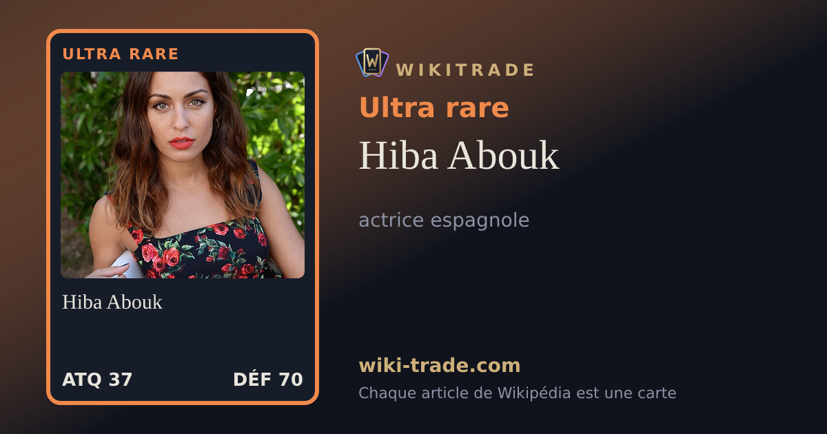 Hiba Abouk — carte Ultra rare
