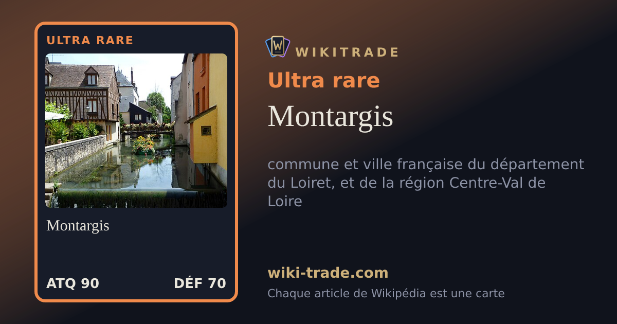 Montargis — carte Ultra rare
