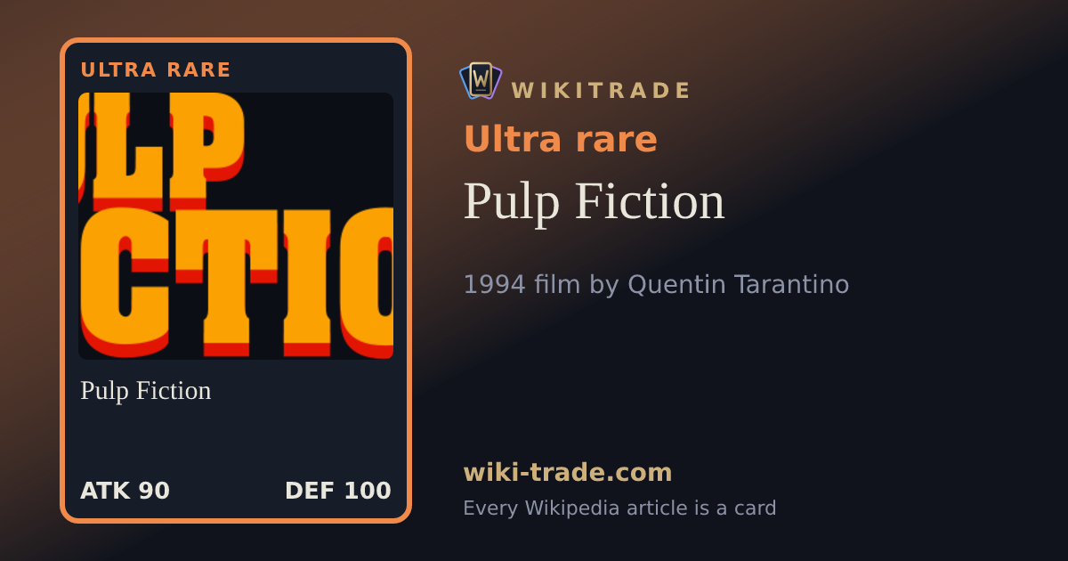 Pulp Fiction — Ultra rare card