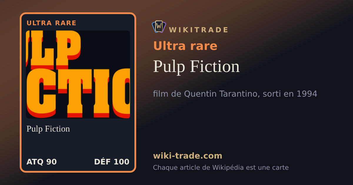 Pulp Fiction — carte Ultra rare