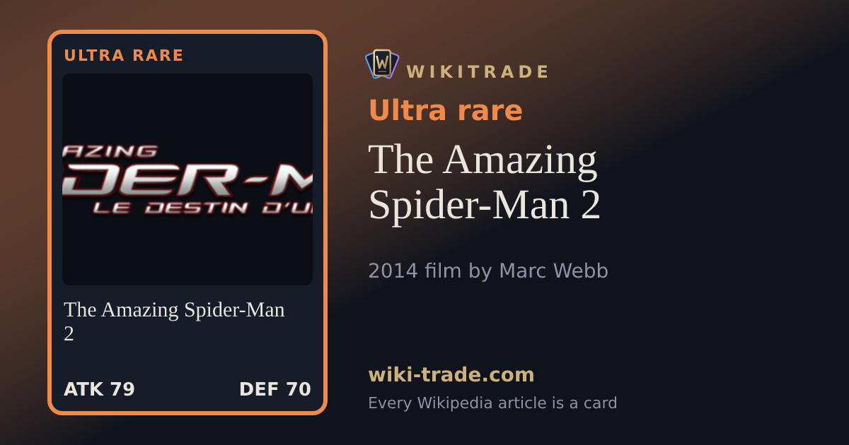The Amazing Spider-Man 2 — Ultra rare card