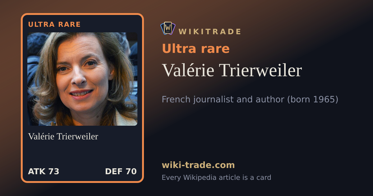 Valérie Trierweiler — Ultra rare card