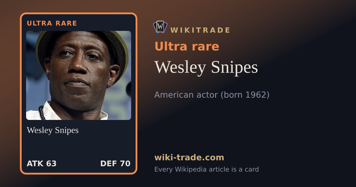 Wesley Snipes — Ultra rare card
