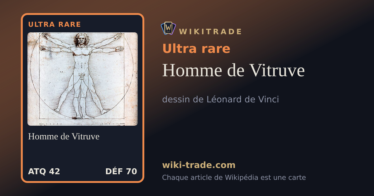 Homme de Vitruve — carte Ultra rare