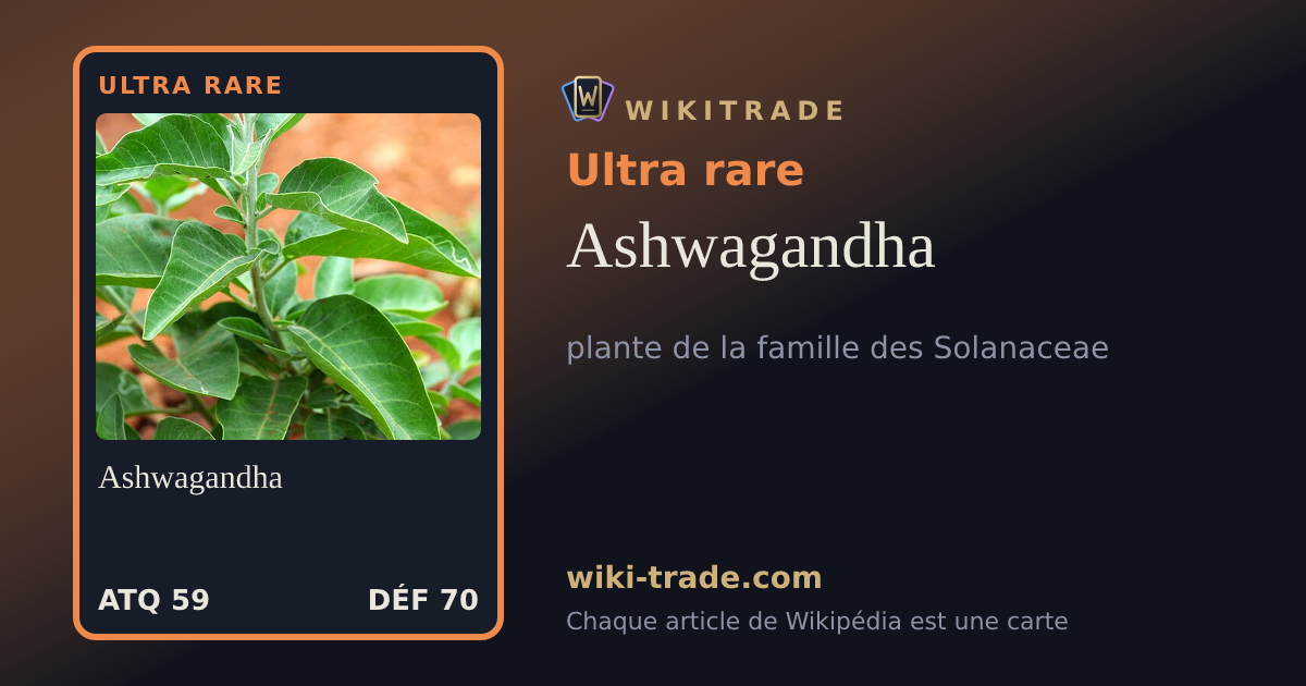 Ashwagandha — carte Ultra rare