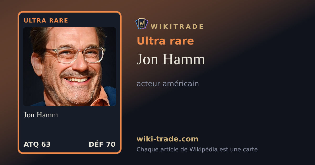 Jon Hamm — carte Ultra rare