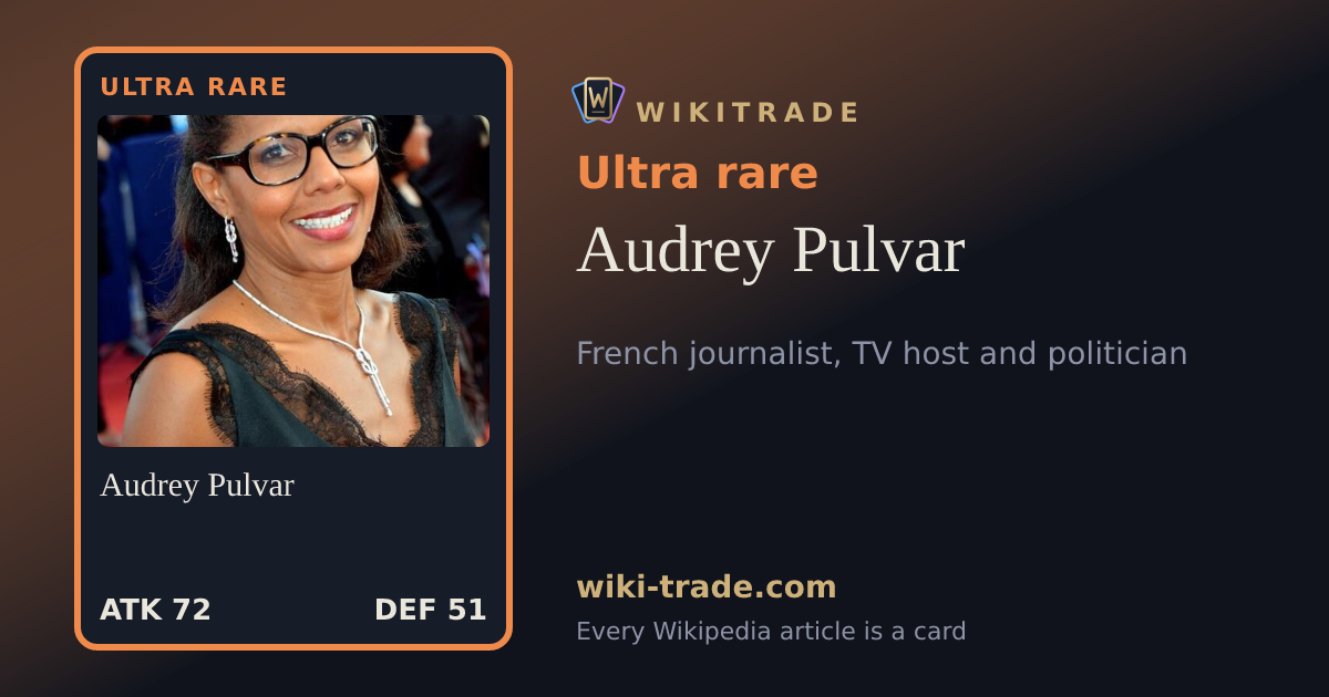 Audrey Pulvar — Ultra rare card
