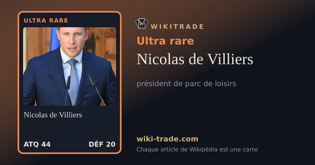 Nicolas de Villiers — carte Ultra rare
