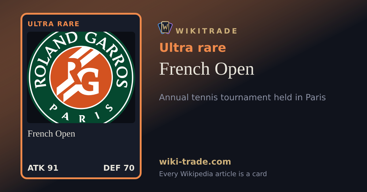 French Open — Ultra rare card