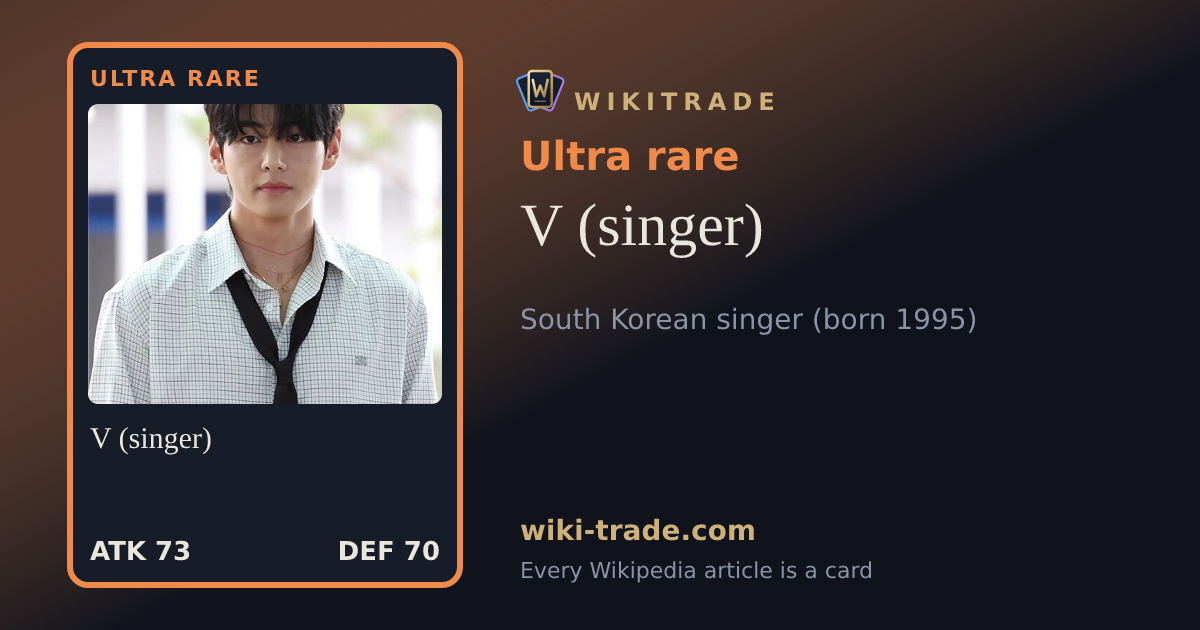 V (singer) — Ultra rare card
