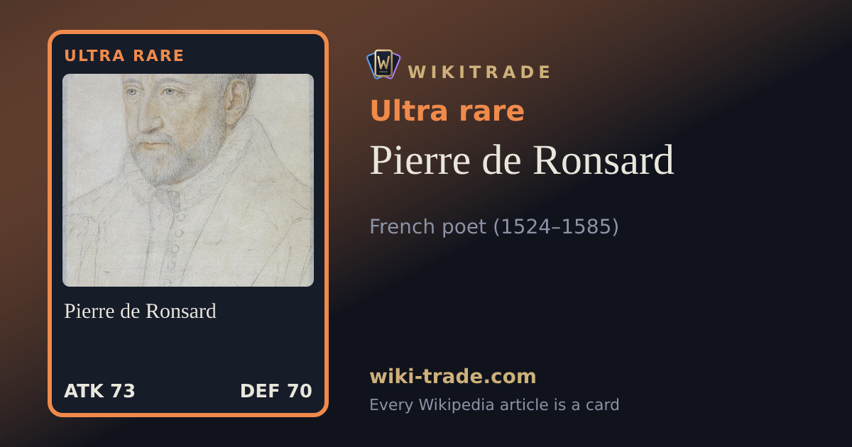 Pierre de Ronsard — Ultra rare card