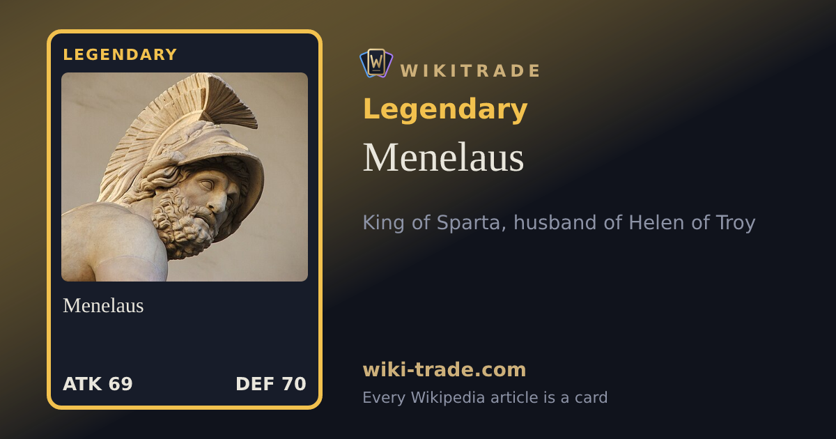 Menelaus — Legendary card