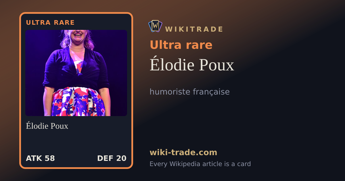 Élodie Poux — Ultra rare card