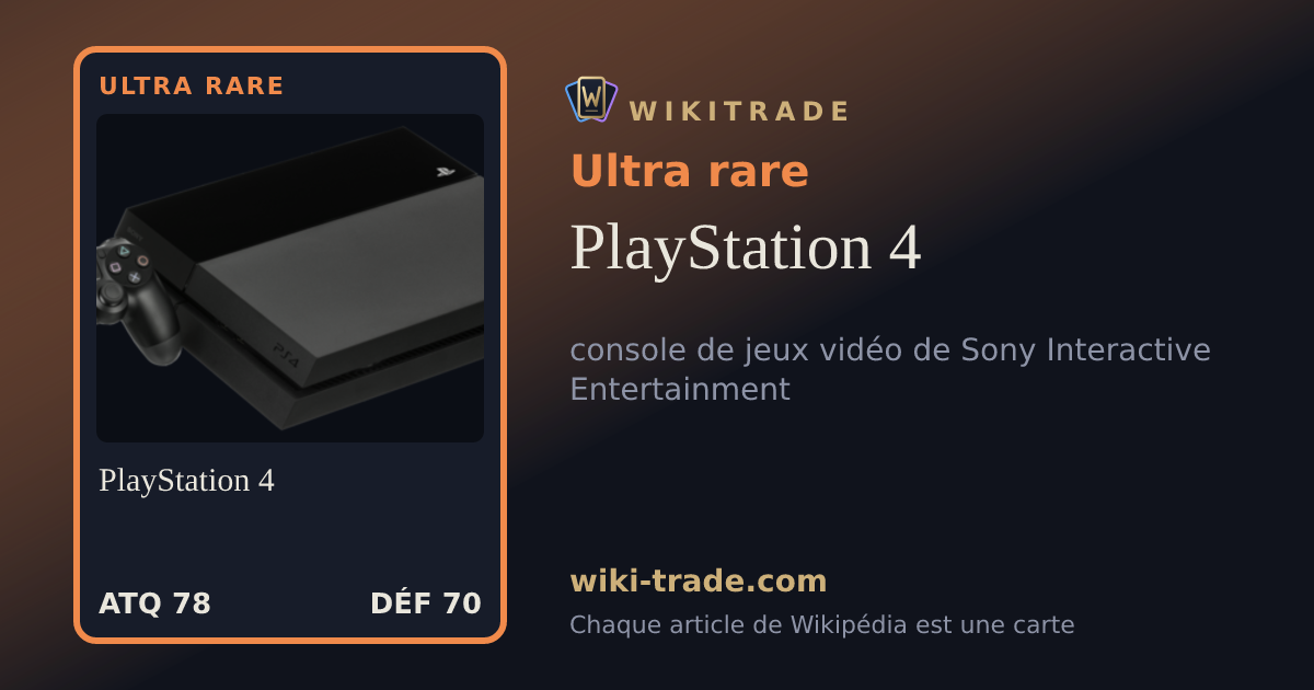 PlayStation 4 — carte Ultra rare