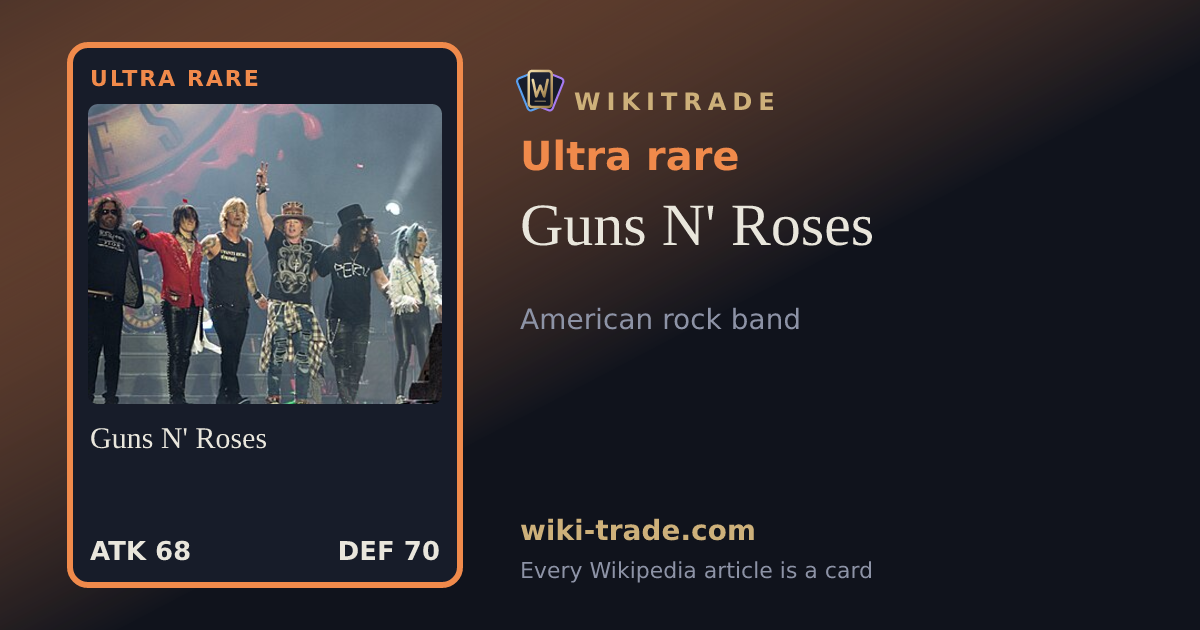 Guns N' Roses — Ultra rare card