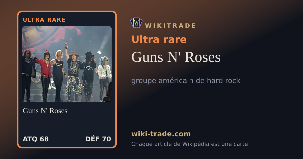 Guns N' Roses — carte Ultra rare
