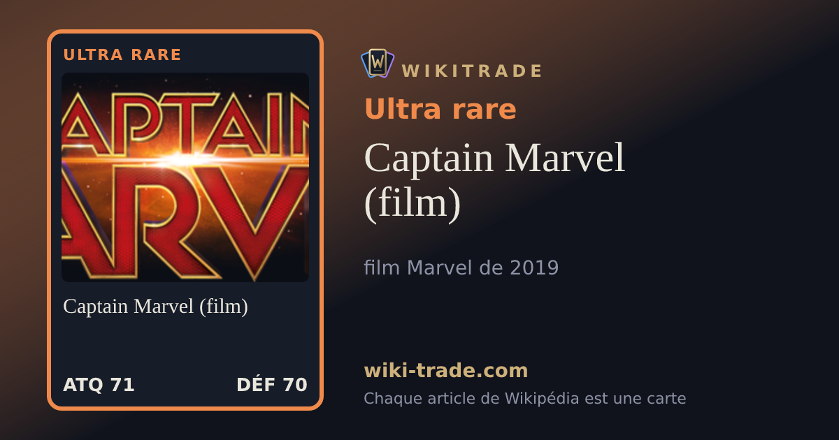 Captain Marvel (film) — carte Ultra rare
