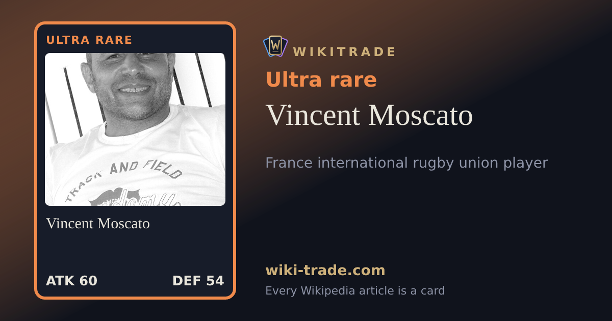 Vincent Moscato — Ultra rare card