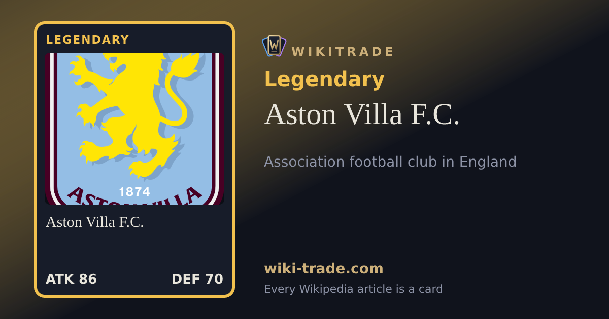 Aston Villa F.C. — Legendary card