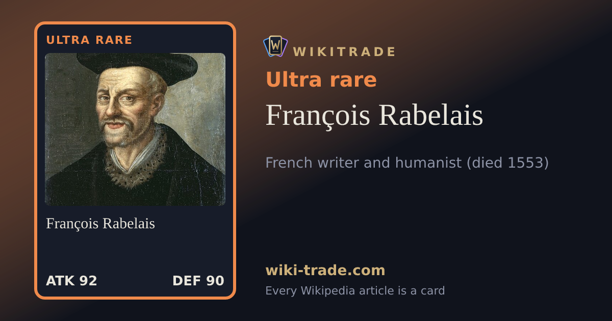 François Rabelais — Ultra rare card