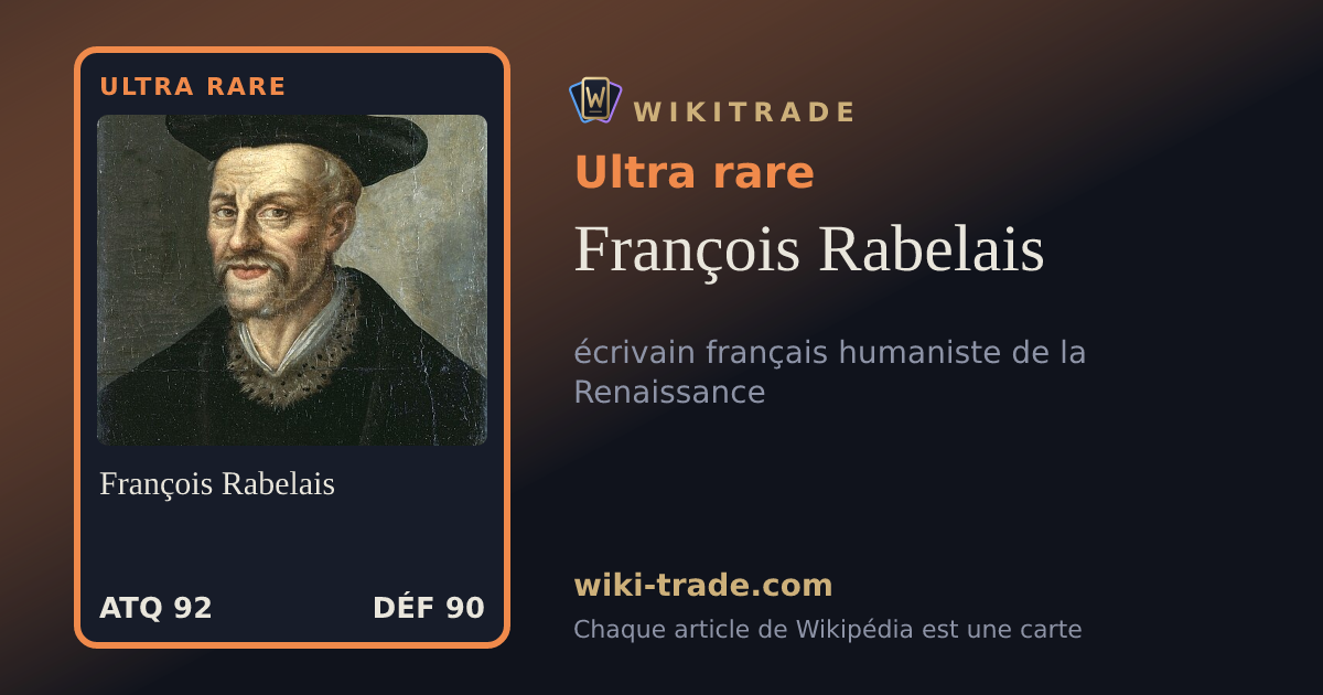 François Rabelais — carte Ultra rare