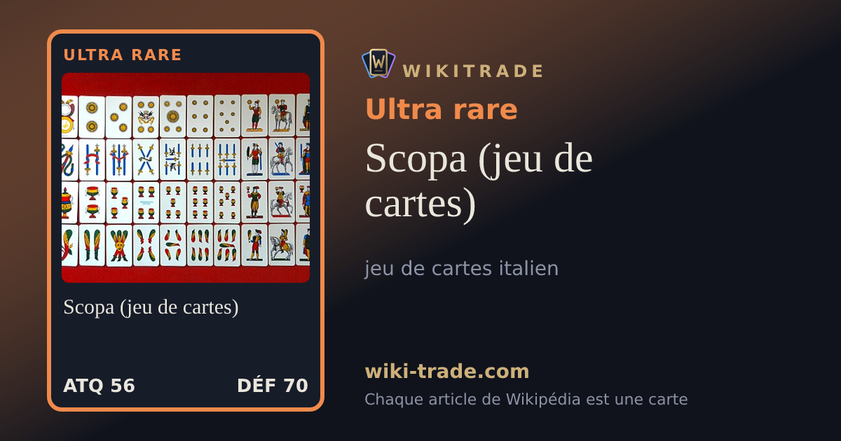 Scopa (jeu de cartes) — carte Ultra rare