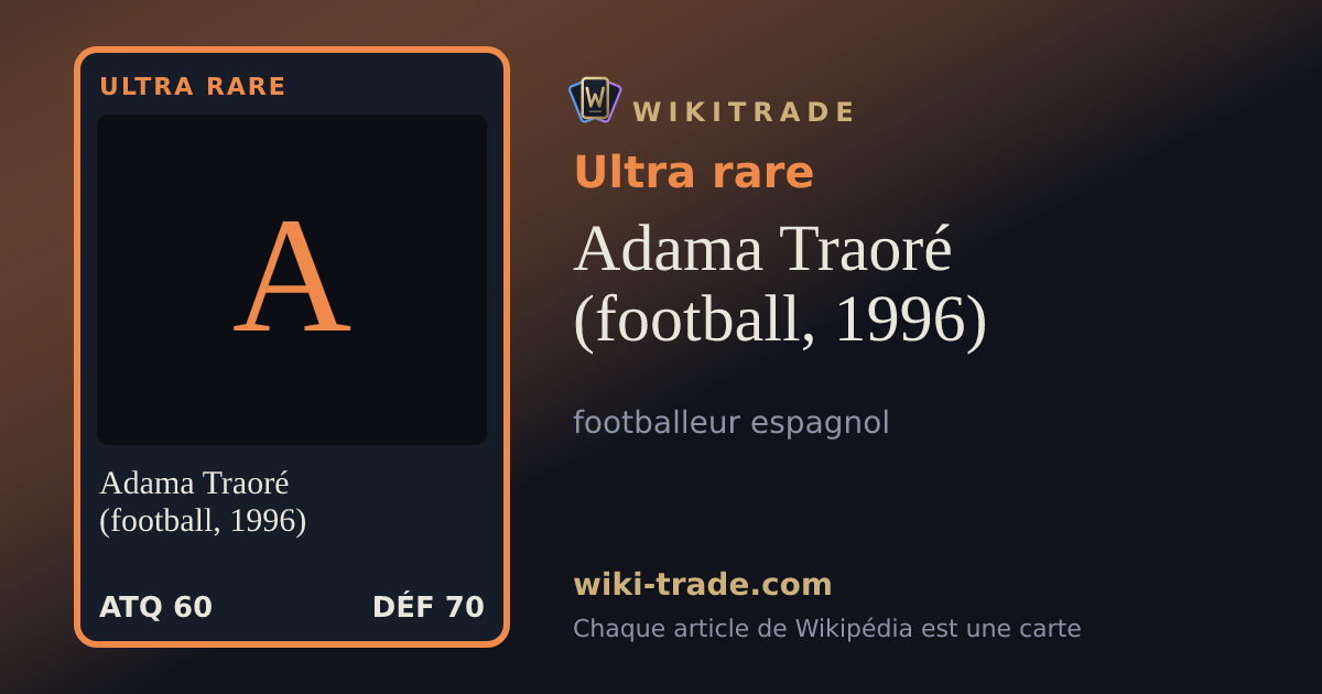 Adama Traoré (football, 1996) — carte Ultra rare
