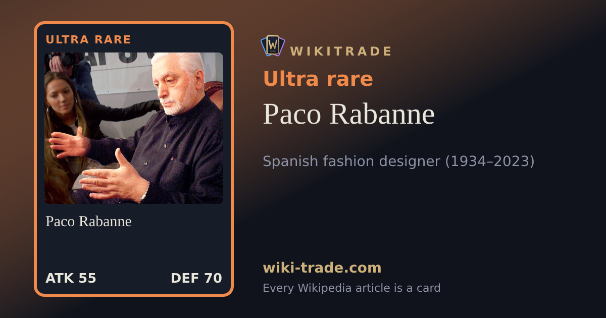 Paco Rabanne — Ultra rare card