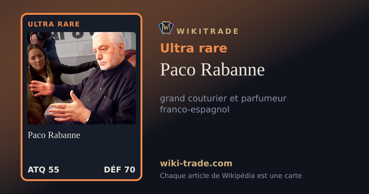 Paco Rabanne — carte Ultra rare