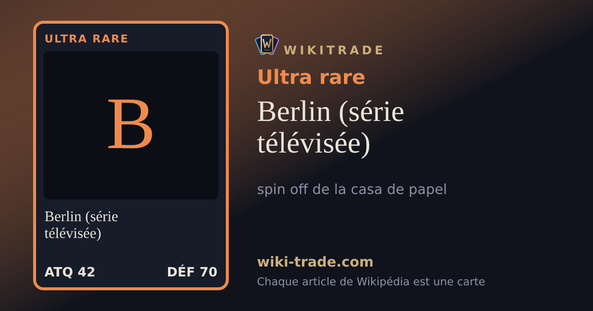Berlin (série télévisée) — carte Ultra rare