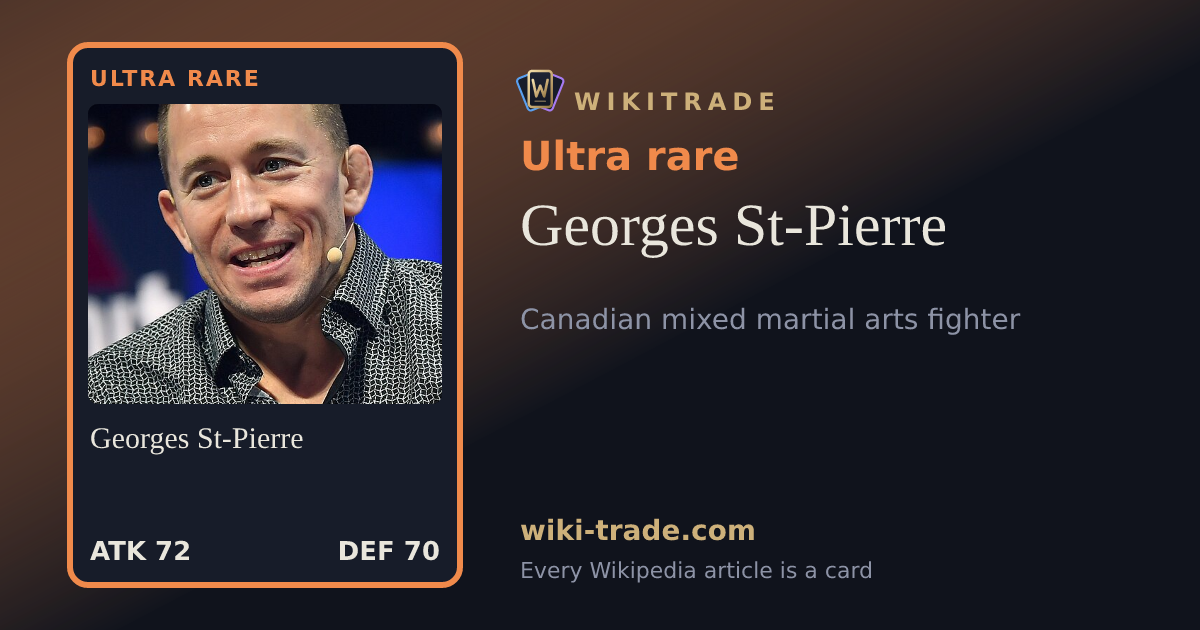 Georges St-Pierre — Ultra rare card