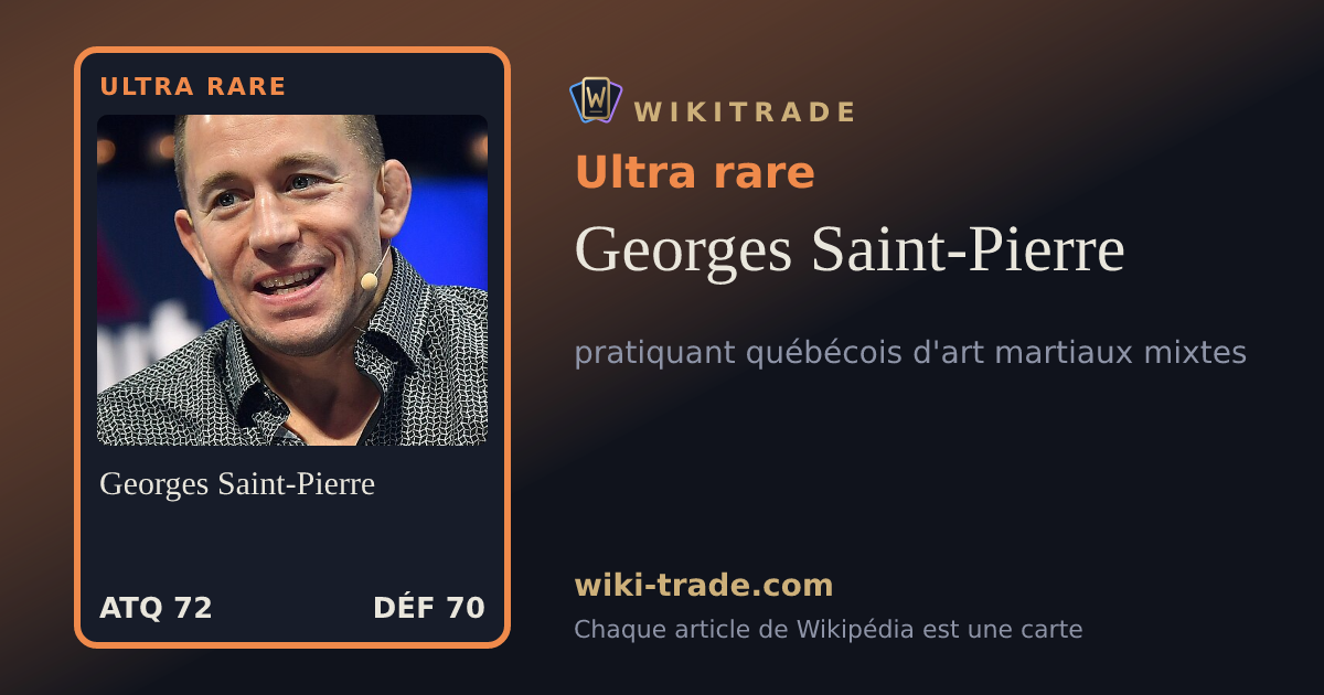 Georges Saint-Pierre — carte Ultra rare