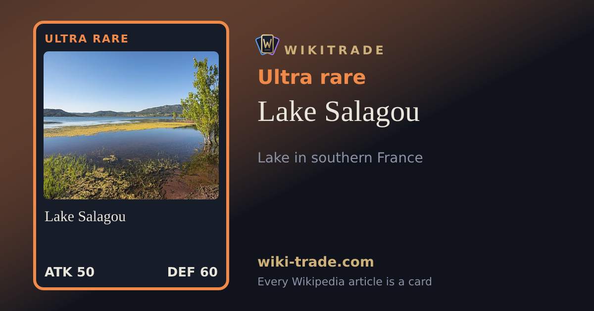 Lake Salagou — Ultra rare card