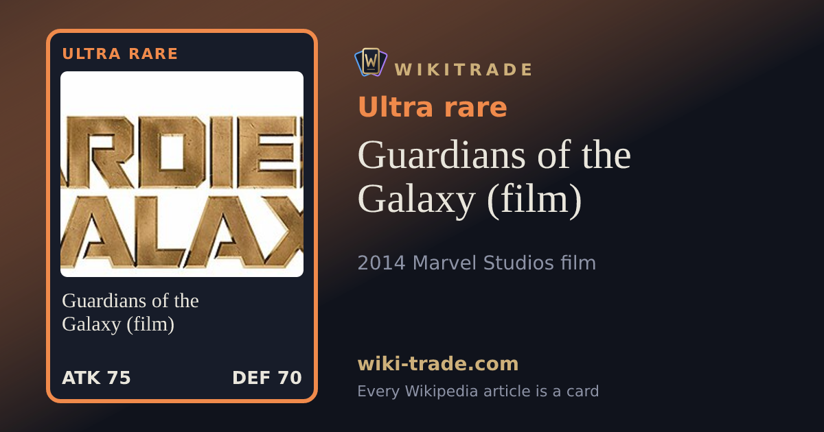 Guardians of the Galaxy (film) — Ultra rare card