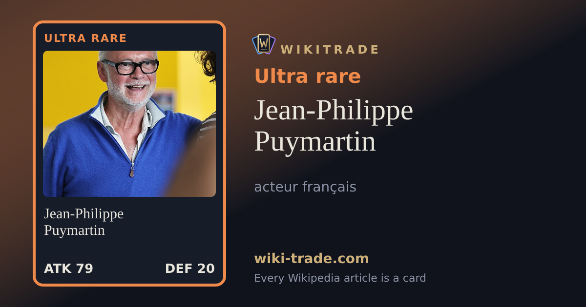 Jean-Philippe Puymartin — Ultra rare card