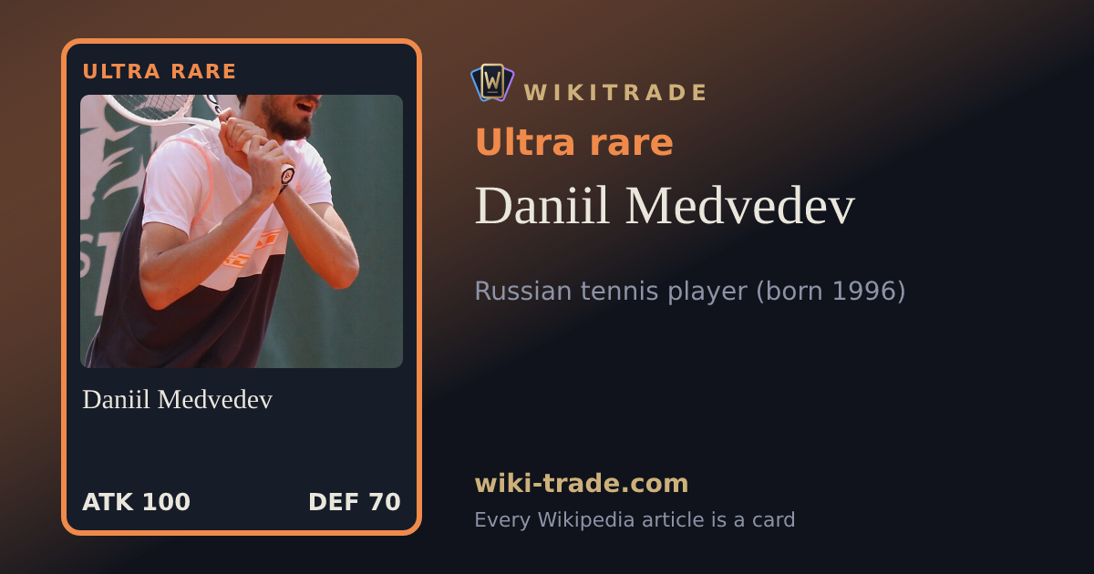 Daniil Medvedev — Ultra rare card