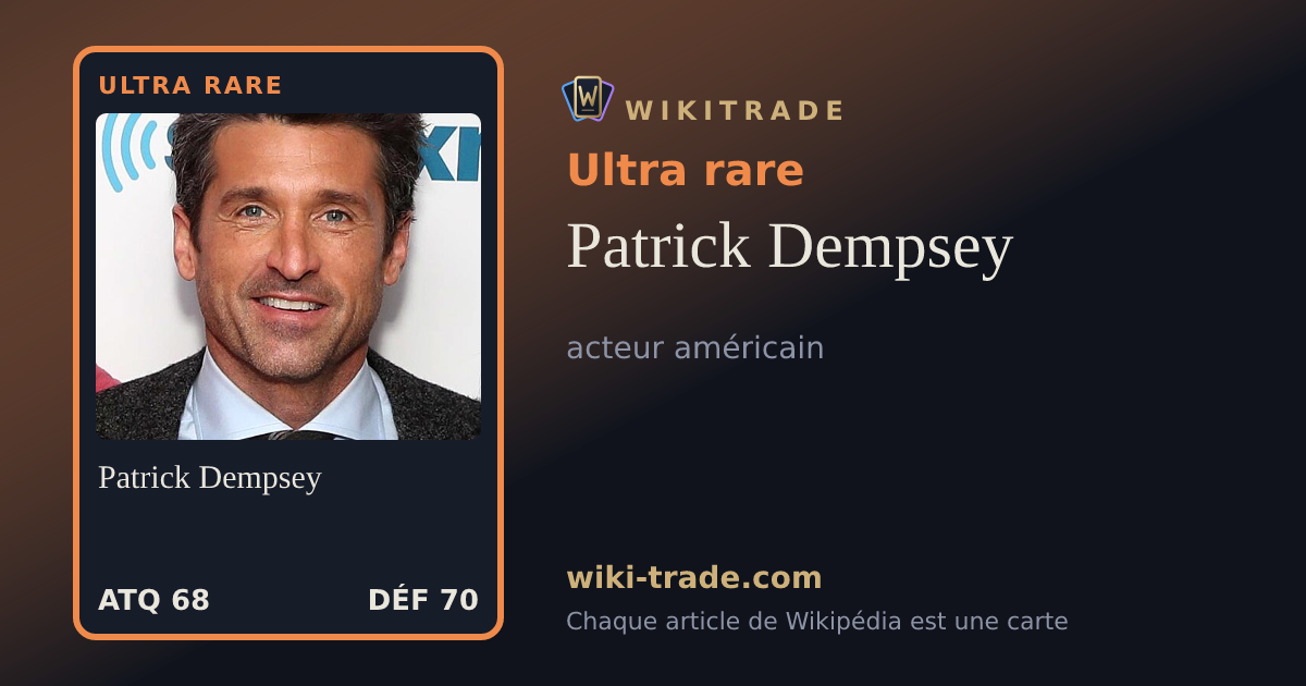 Patrick Dempsey — carte Ultra rare