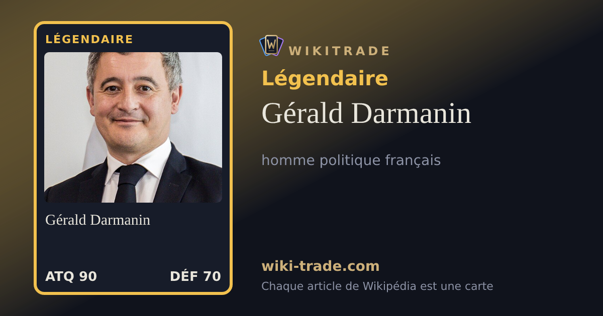 Gérald Darmanin — carte Légendaire