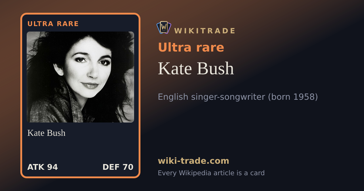 Kate Bush — Ultra rare card