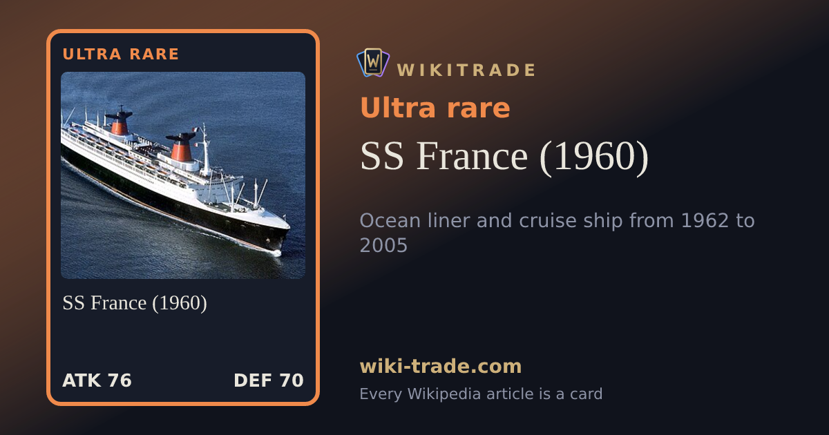 SS France (1960) — Ultra rare card