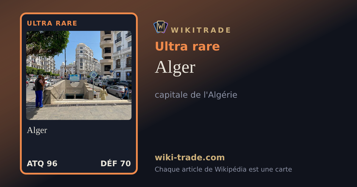 Alger — carte Ultra rare