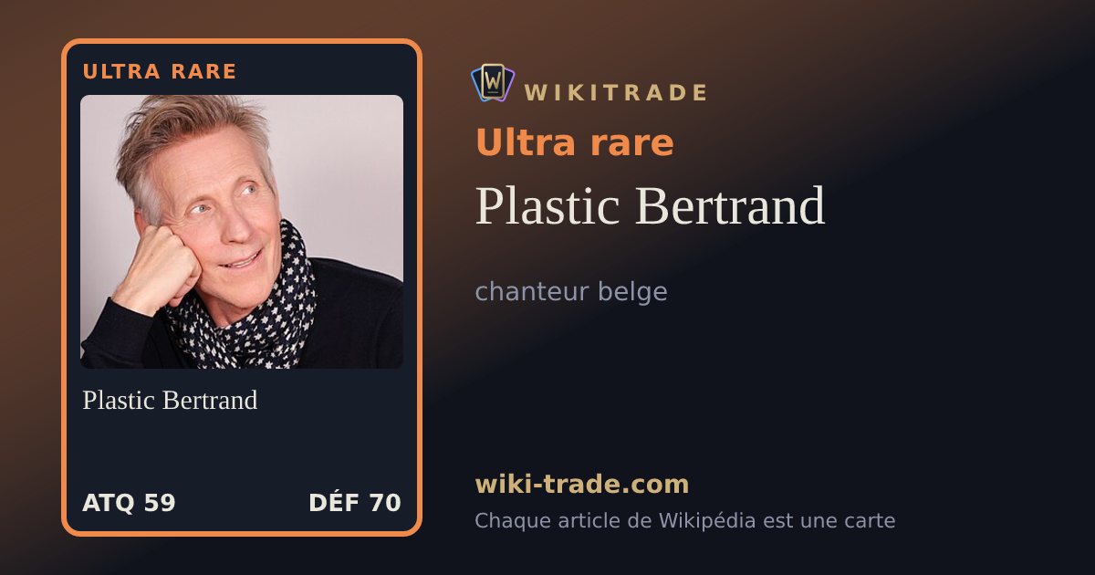 Plastic Bertrand — carte Ultra rare