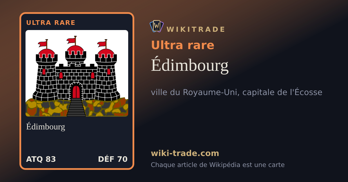 Édimbourg — carte Ultra rare