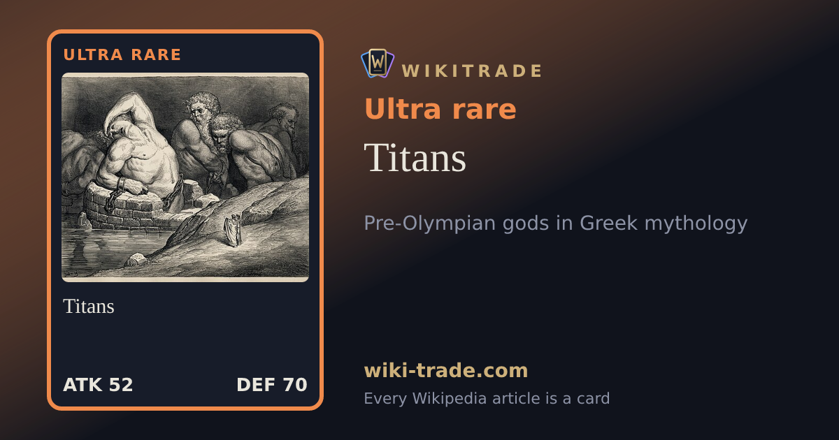 Titans — Ultra rare card