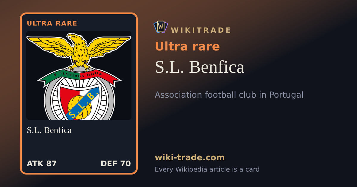 S.L. Benfica — Ultra rare card